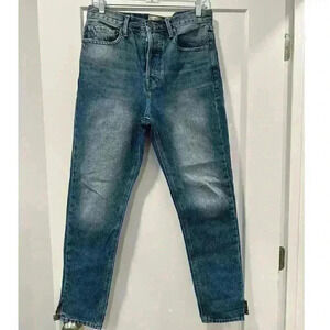 Frame-Le-Original-Skinny-Rigid-ReRelease-Split-Hem-Jeans SIZE 28
